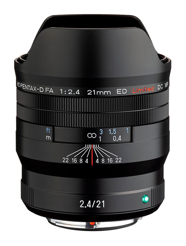 Kマウントフルサイズ一眼レフカメラ用超広角単焦点レンズ「HD PENTAX-D