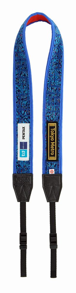東京メトロ×PENTAX カメラストラップ 丸ノ内線 02系（優先席（青））