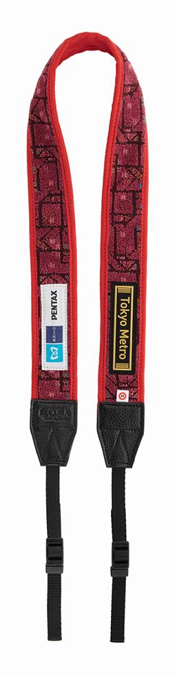 東京メトロ×PENTAX カメラストラップ 丸ノ内線 02系（普通席（赤））